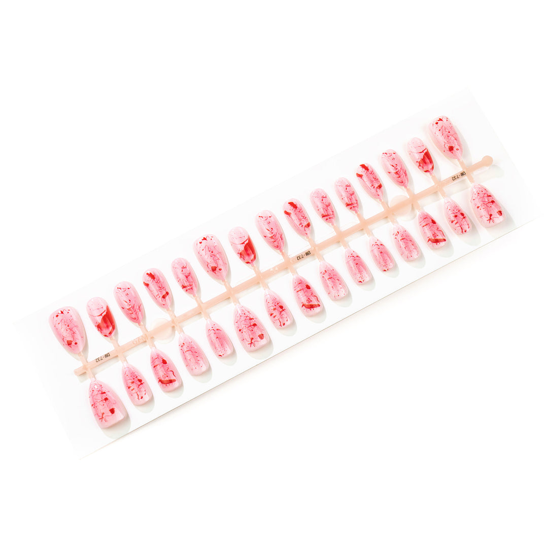 Artistic Splatter Press-On Nail Art Set Kalsten
