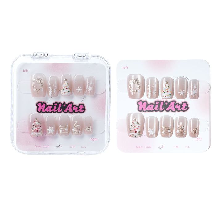 Glittering Holiday Nail Art Kalsten