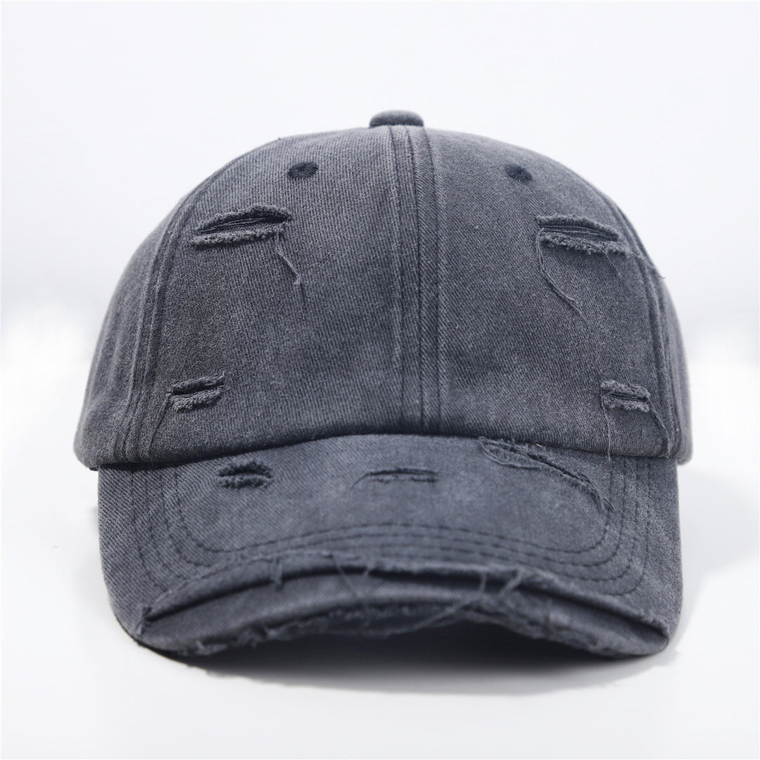 Women's washed baseball cap with destroyed look Kalsten