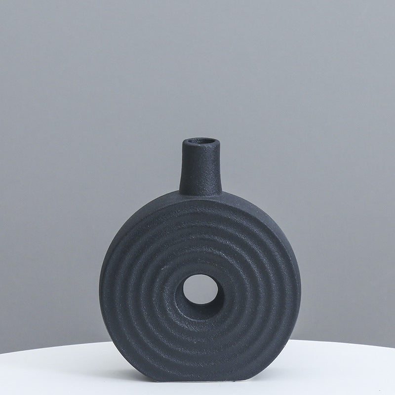 Decorative Round Ceramic Vase Kalsten