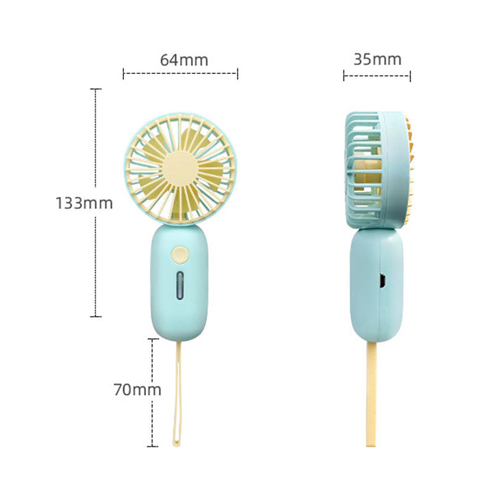 Ladies portable cooling fan with ergonomic handle Kalsten