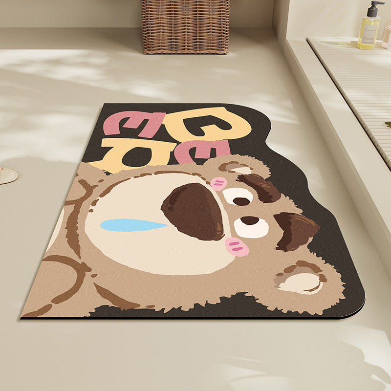 Playful Animal-Themed Bath Mat Kalsten