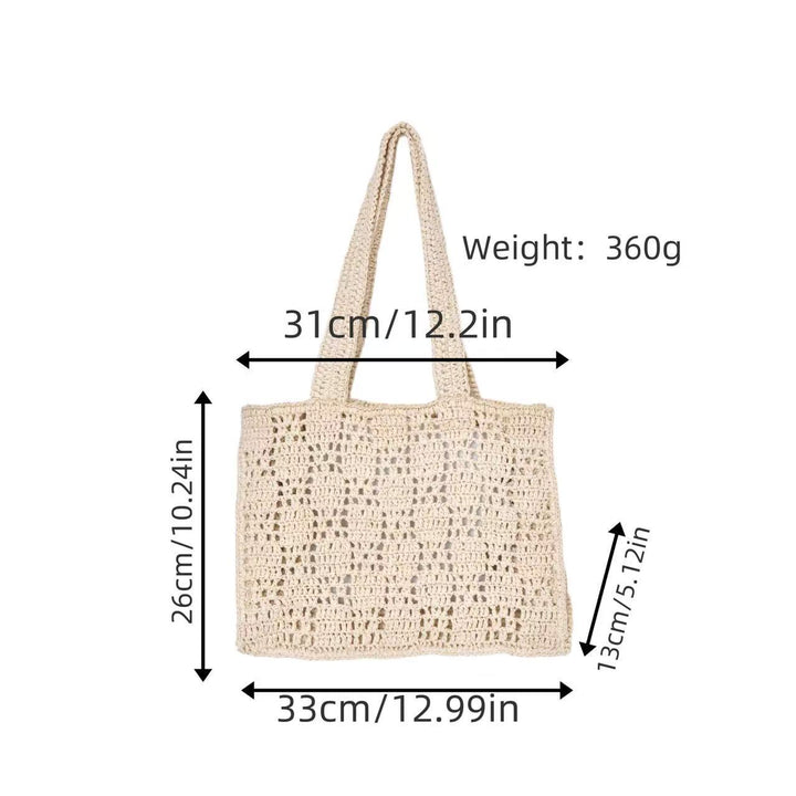 Braided Tote Bag Made of Natural Material Kalsten