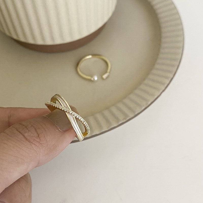 Chic Floral Adjustable Ring Set Kalsten