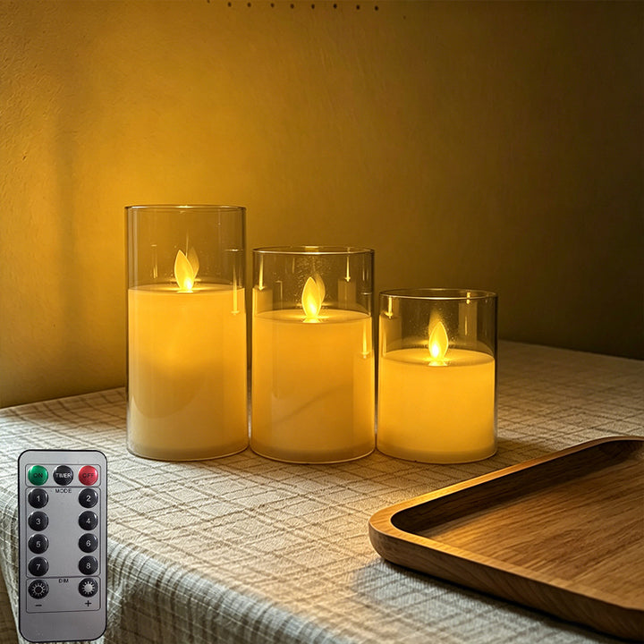 LED Scented Candle with Flame Effect Kalsten