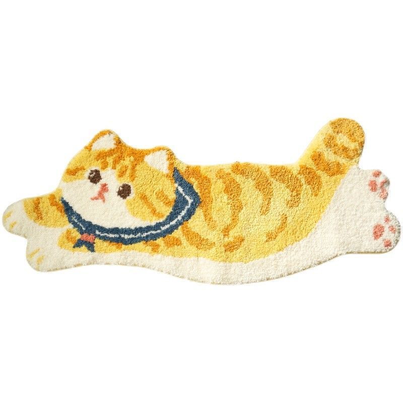 Cat-shaped Decorative Floor Mat