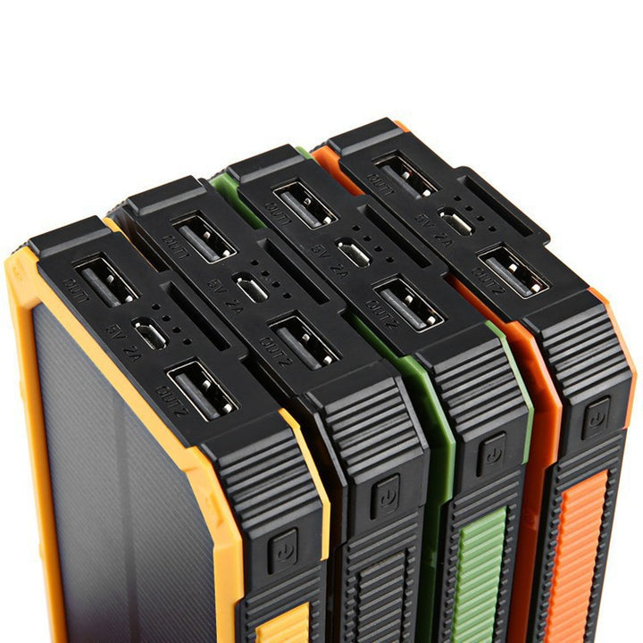 Robust and Portable Solar Power Bank with Integrated LED Lamp Kalsten