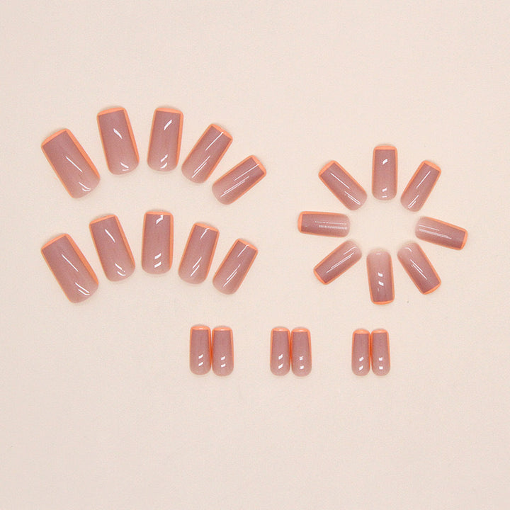 Artificial nail tips with glamorous design and neon accents Kalsten