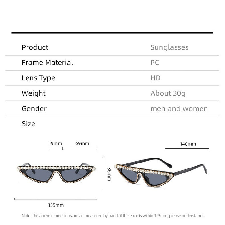 Women's Cat-Eye Sunglasses with Sparkling Stone Accents Kalsten