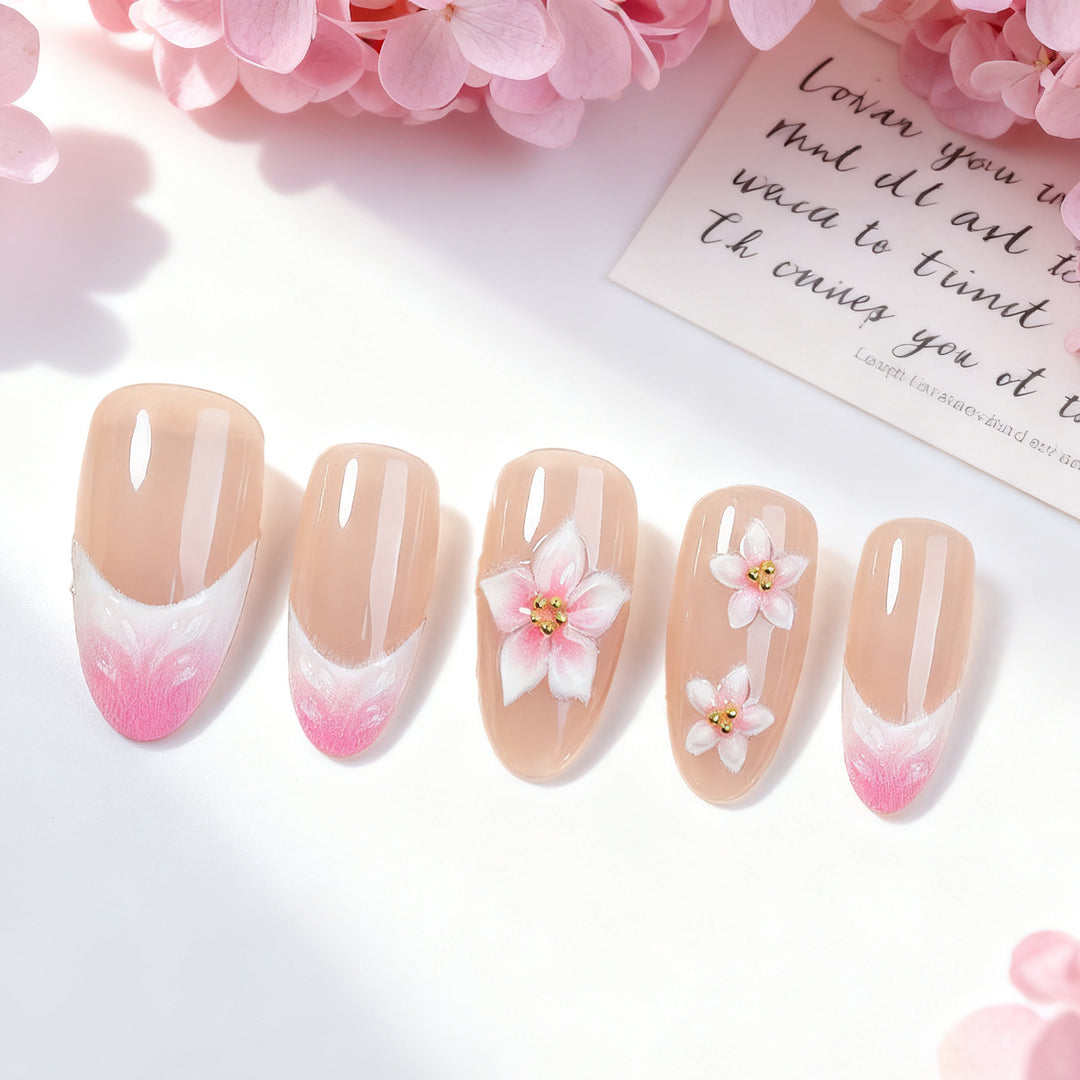 Artistic nail designs with floral accents Kalsten