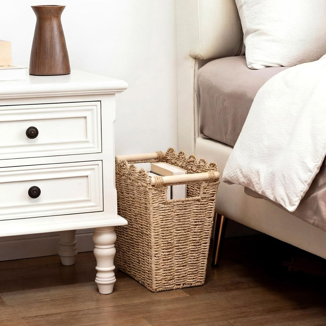 Decorative storage basket with wave edge Kalsten