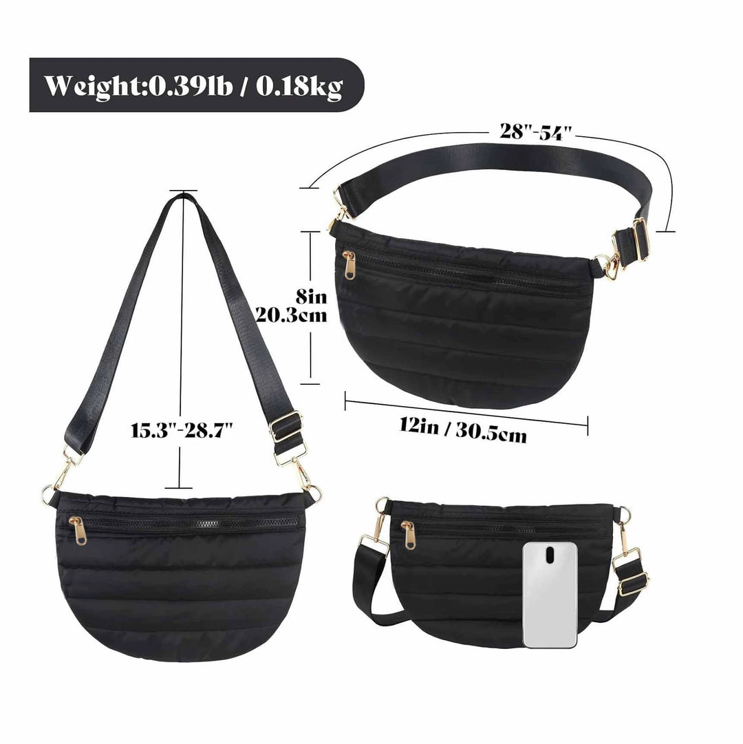 Women stylish shoulder bag with adjustable strap and multiple compartments Kalsten