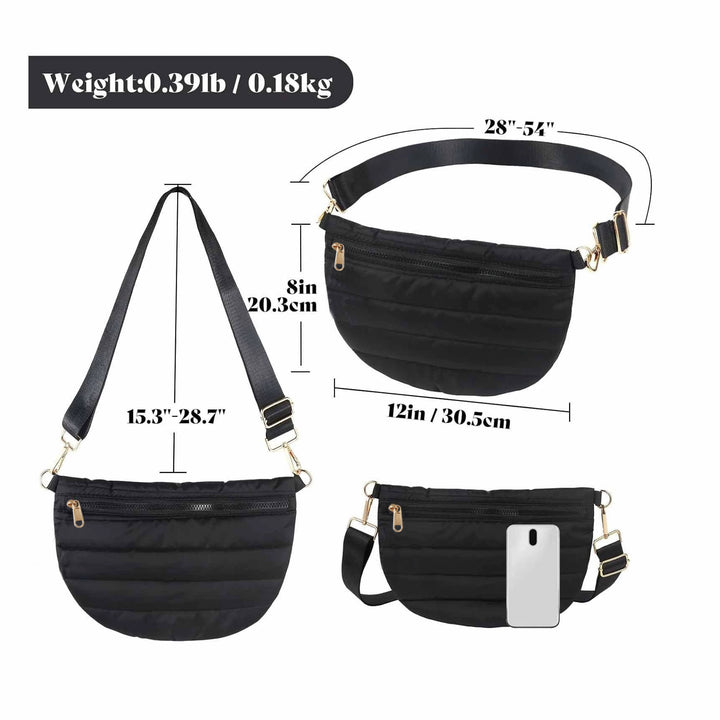 Women stylish shoulder bag with adjustable strap and multiple compartments Kalsten