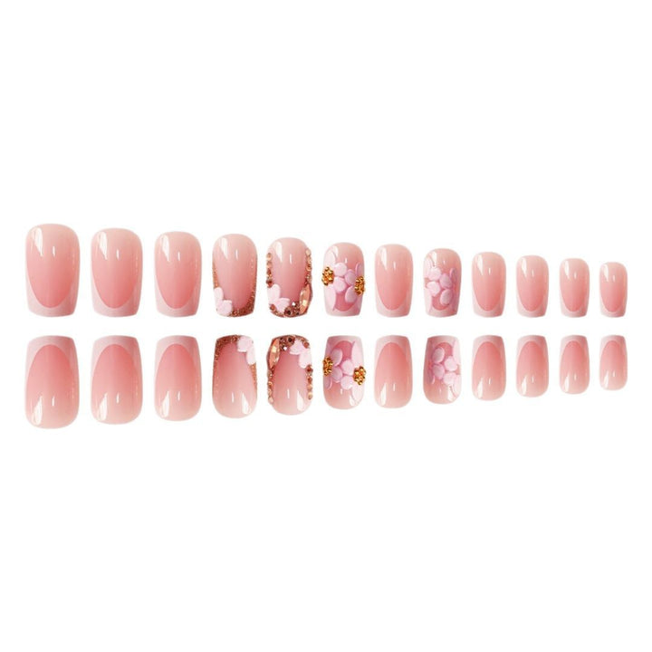 Chic Floral Press-On Nail Art Extensions Kalsten