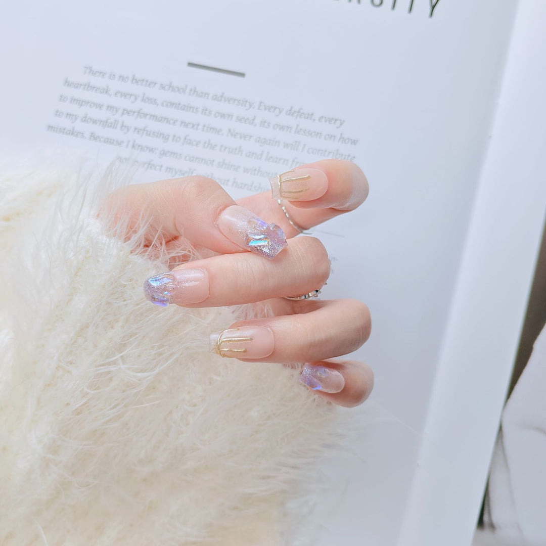 Elegant French Tip Press-On Nails Kalsten
