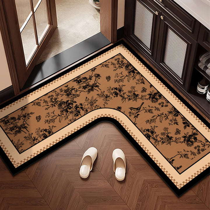 Checkered Pattern Anti-Fatigue Kitchen Mat