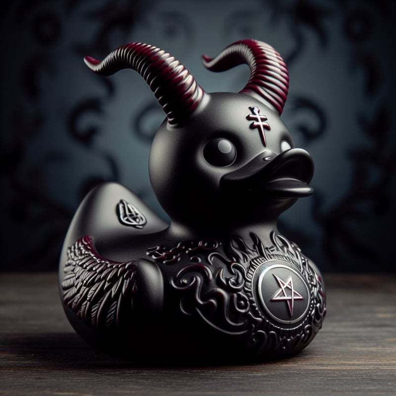 Decorative rubber duck with stylish haircut Kalsten