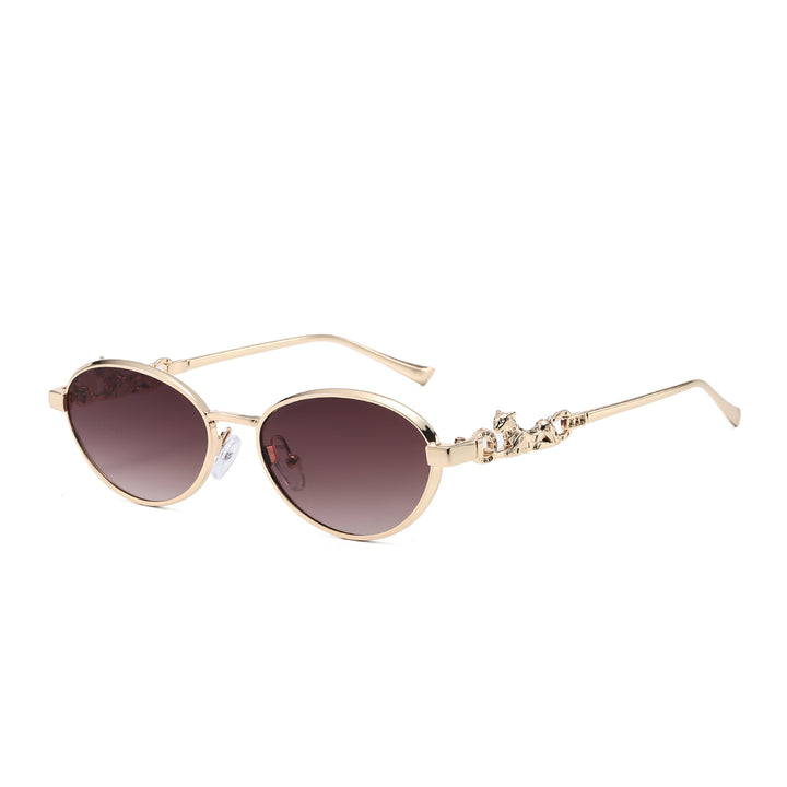 Decorative Oval Frame Sunglasses Kalsten