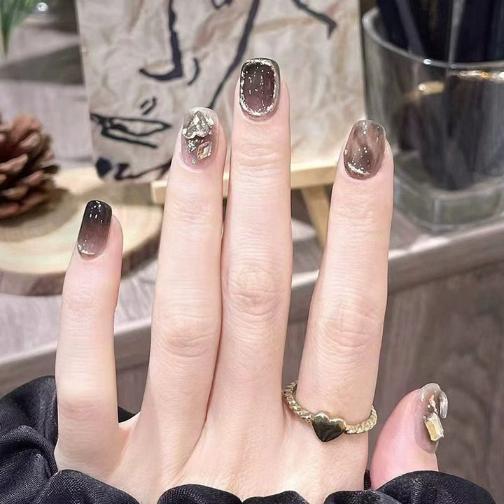 Artistic Heart-Themed Nail Extensions Kalsten