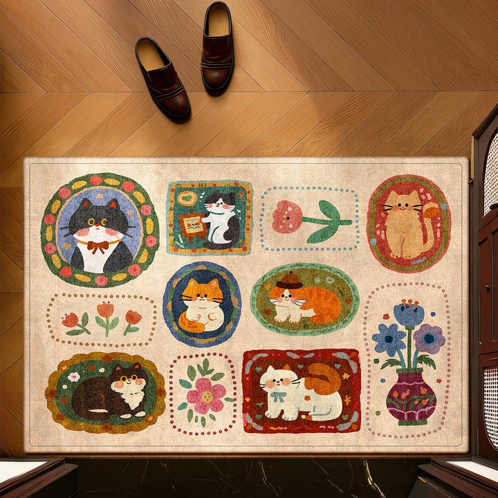 Whimsical Pet-Themed Entrance Mat