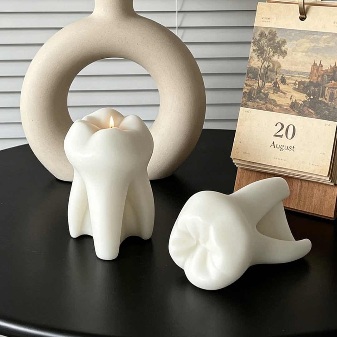 Tooth-Shaped Decorative Candle