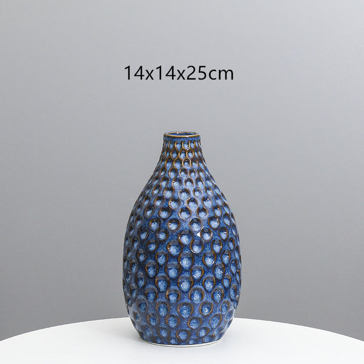 Textured Ceramic Decorative Vase Kalsten