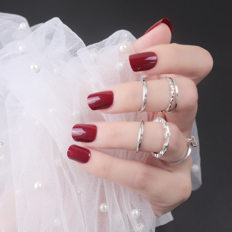 High-Gloss Square Press-On Nails Kalsten