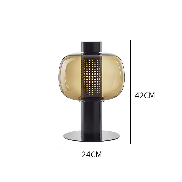 Artistic Table Lamp with Elegant Glass Shade