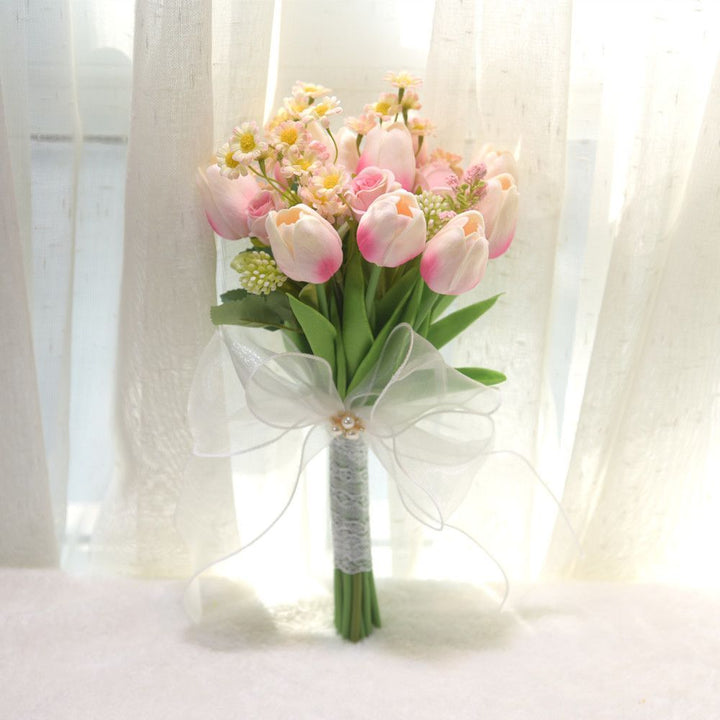 Elegant Artificial Flower Wedding Bouquet
