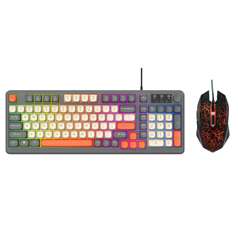 Wired RGB Gaming Keyboard and Precision Gaming Mouse Kalsten