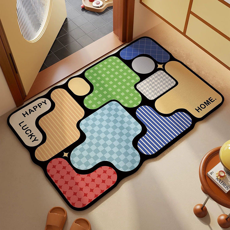 Playful Dog-Themed Area Mat