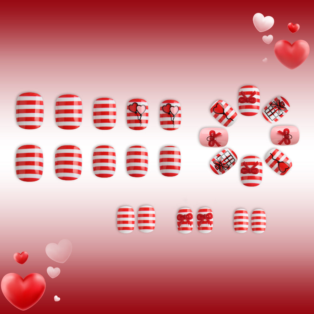 Festive Heart and Balloon Nail Art Set Kalsten