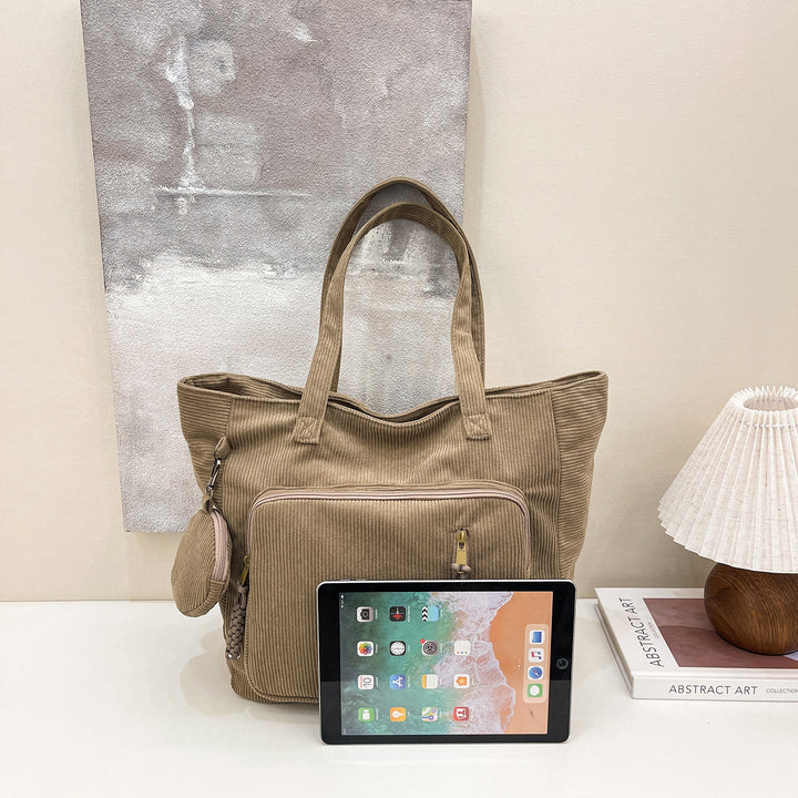 WoSpacious Multi-Pocket Canvas Tote Bag Kalsten