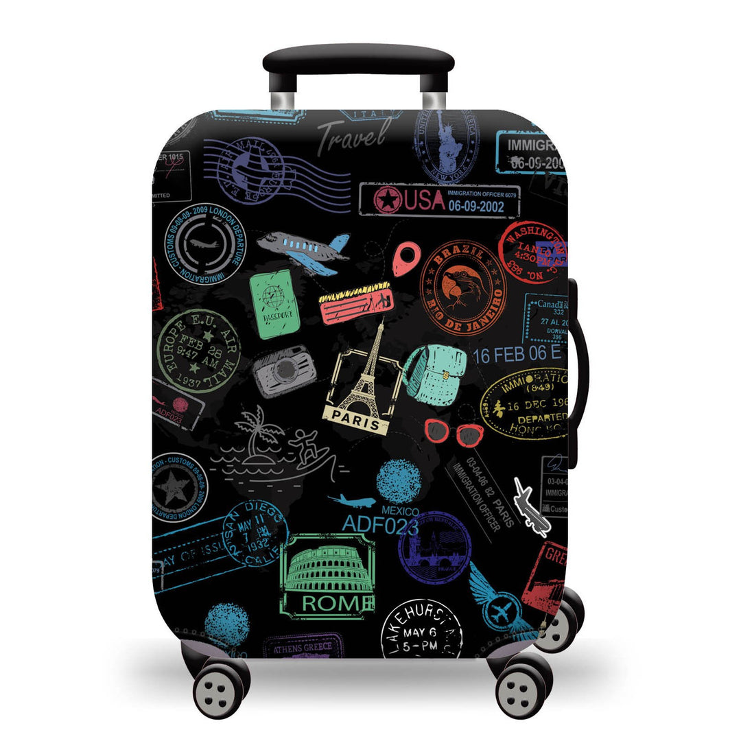 Unisex Hard-shell suitcase with stunning mountain landscape design Kalsten
