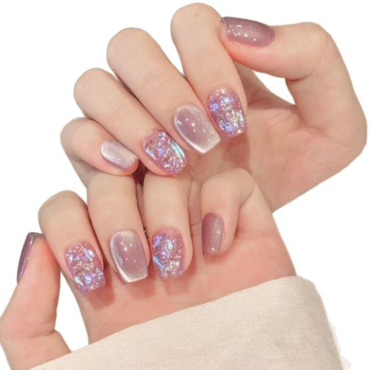 Glittery Gel Press-On Nail Art Set Kalsten