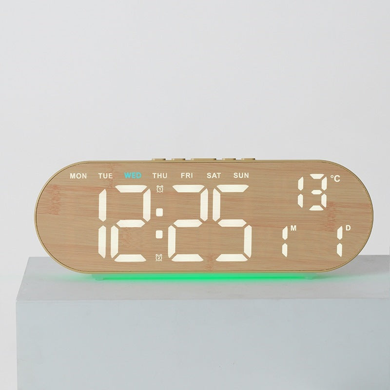 Digital alarm clock with multifunctional LED display and integrated thermometer function Kalsten