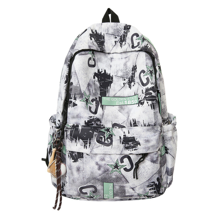 Graphic Print Multi-Compartment Backpack