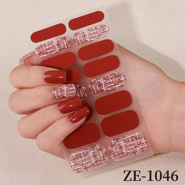 Floral Design Nail Art Wraps