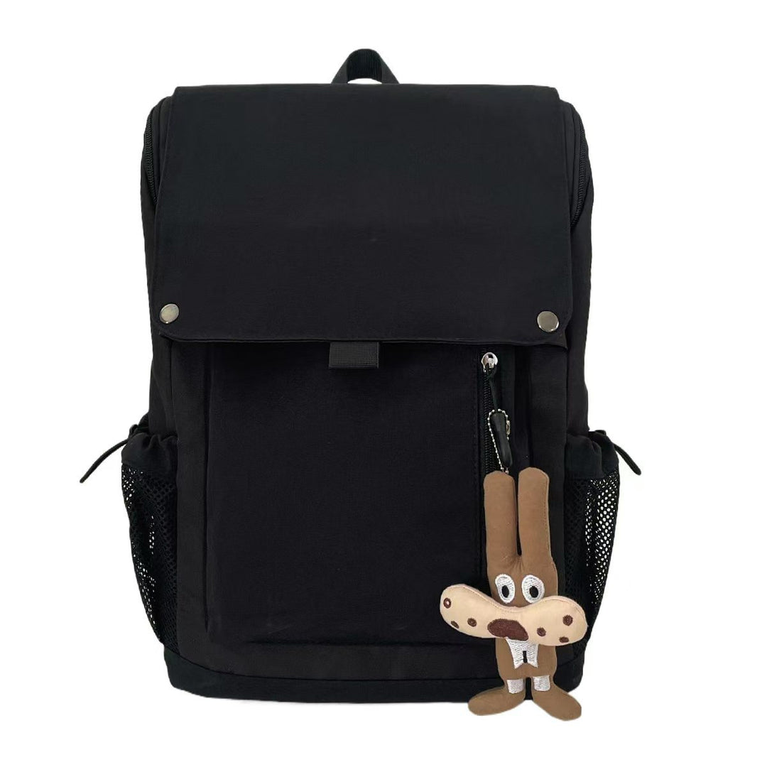Backpack with Functional Design and Cute Plush Pendant Kalsten