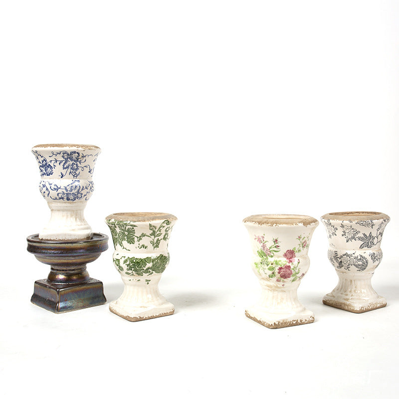 Floral Ceramic Planter Kalsten