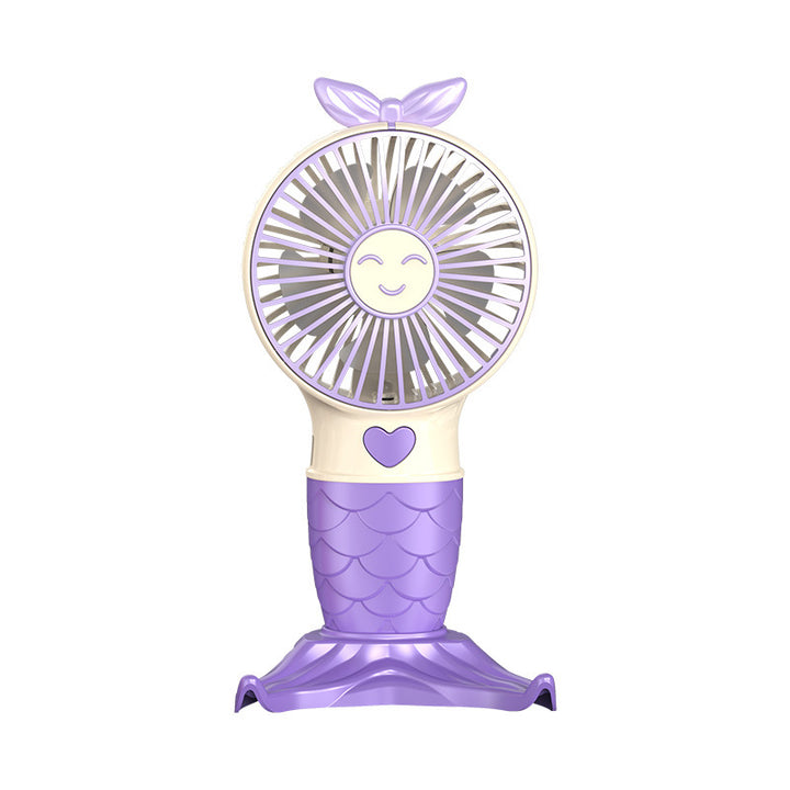 Portable Mermaid-Themed Handheld Fan Kalsten
