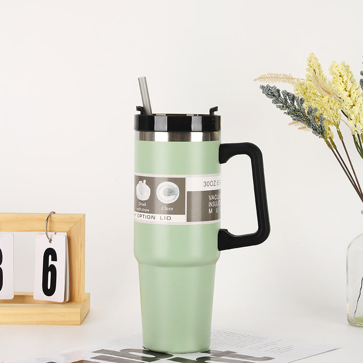 Ladies Insulated Portable Drinking Cup with Straw Kalsten