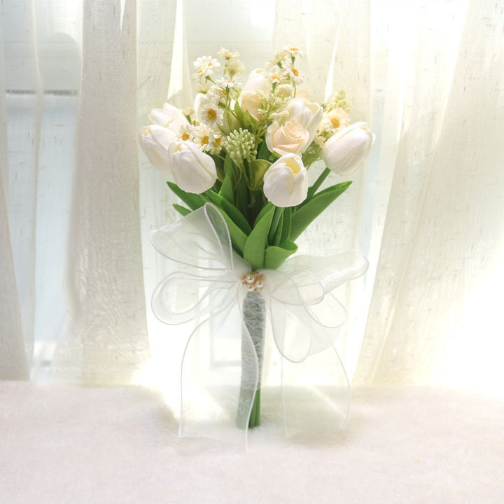 Elegant Artificial Flower Wedding Bouquet