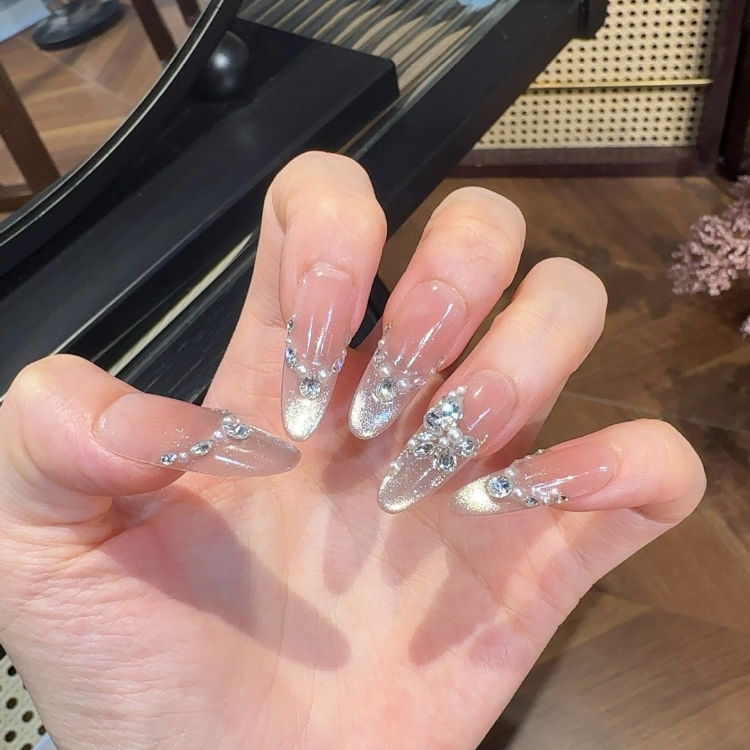 Decorative Rhinestone Press-On Nail Set Kalsten