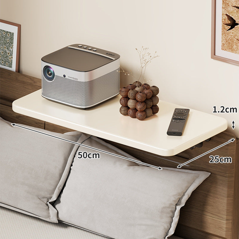 Slim Wall-Mounted Floating Bedside Shelf with Concealed Brackets
