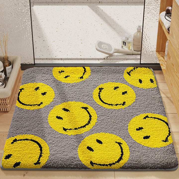 Cheerful Smile Face Bath Mat Kalsten