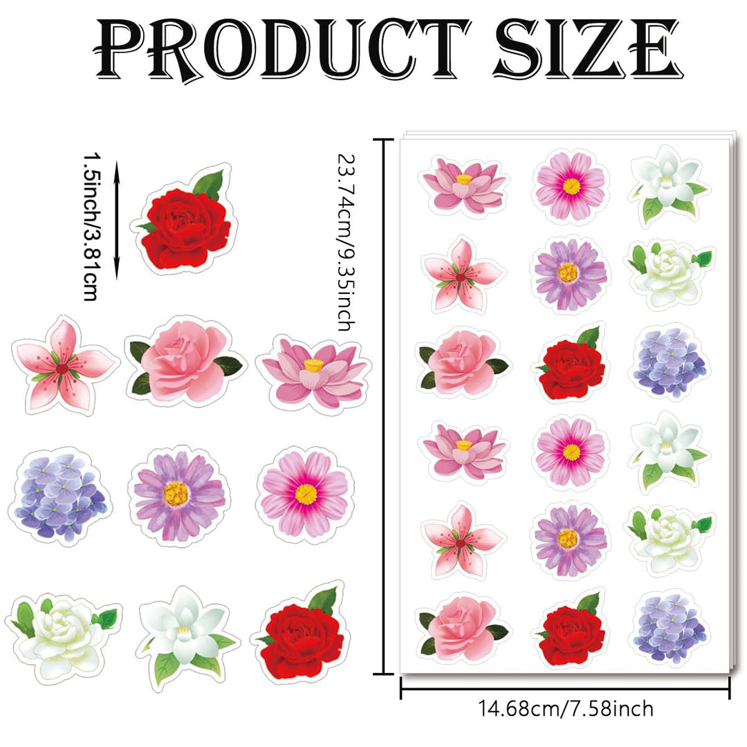 Floral-Themed Sticker Set Kalsten