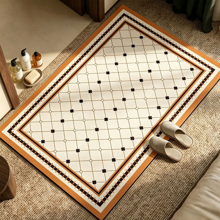 Decorative Honeycomb Bath Mat Kalsten