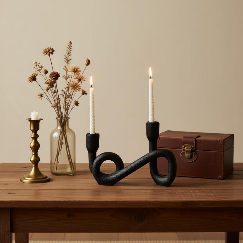 Stylish Iron Candle Holder