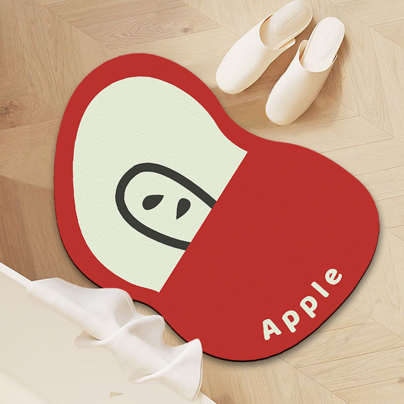 Mango-Shaped Decorative Floor Mat